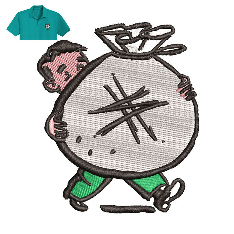Money Bag Embroidery logo for Polo Shirt..png