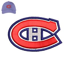 Montreal canadines 3d puff Embroidery logo for Cap,logo Embroidery, Embroidery design, logo Nike Embroidery