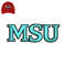 MSU Embroidery 3D Puff Logo For Cap..jpg