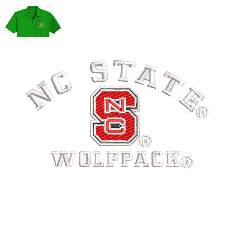 Nc State Embroidery logo for Polo Shirt ..jpg