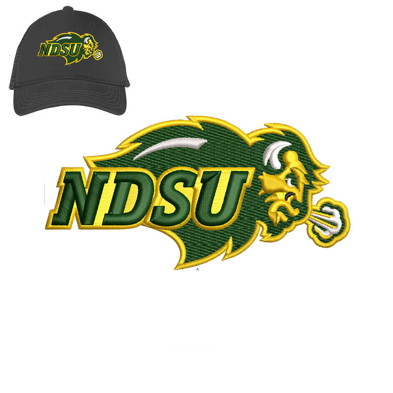 NDSU Bulls 3d Puff Embroidery logo for Cap ..jpg