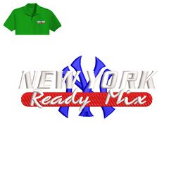 New York Embroidery logo for Polo Shirt,logo Embroidery, Embroidery design, logo Nike Embroidery