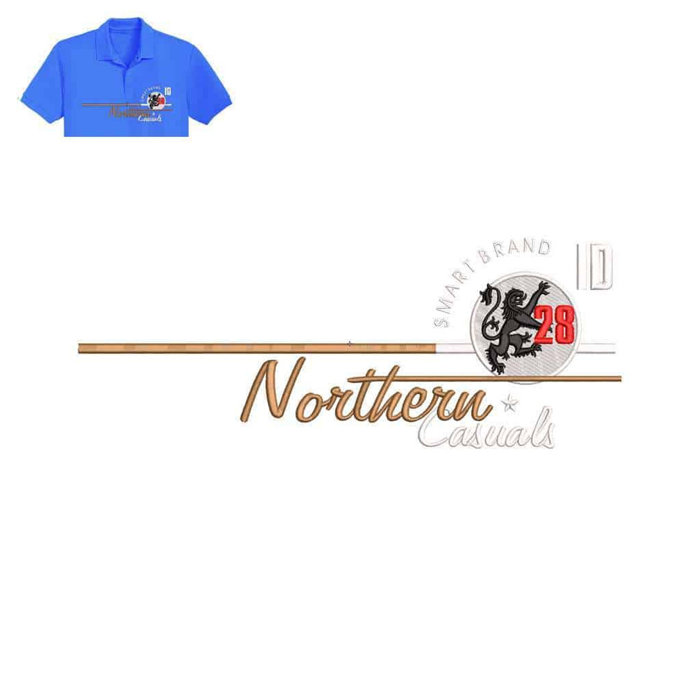 Northern casuals Embroidery logo for Polo Shirt ..jpg