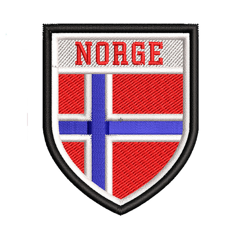 Norway Flag Embroidery logo for patch ..jpg