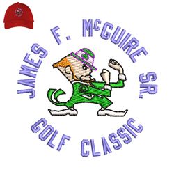 notre dame embroidery logo for cap,logo embroidery, embroidery design, logo nike embroidery