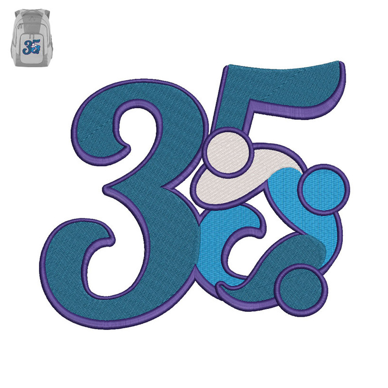 Number Thirty Five Embroidery logo for Bag..jpg