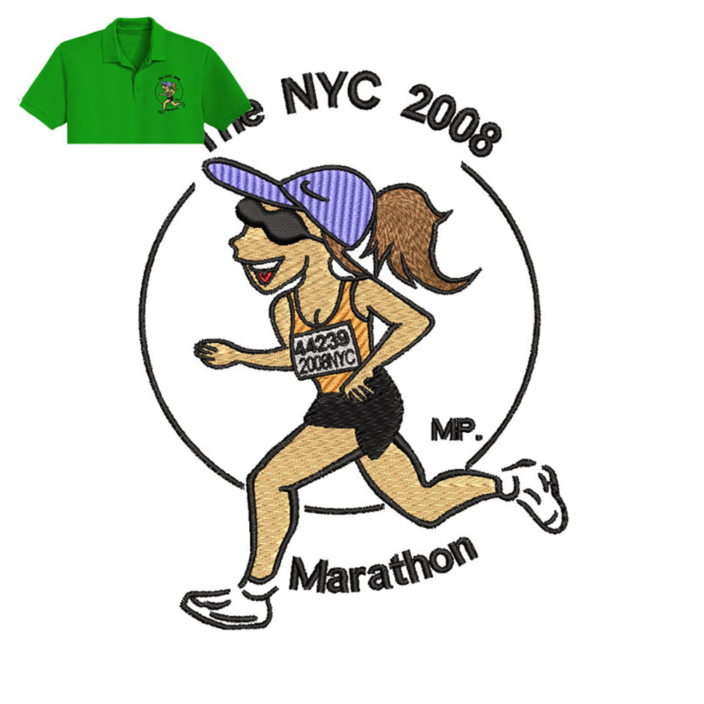 NYC Marathon Embroidery logo for Polo Shirt..jpg