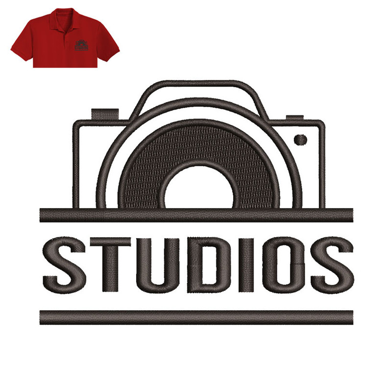 Photography Studios Embroidery logo for Polo Shirt..jpg