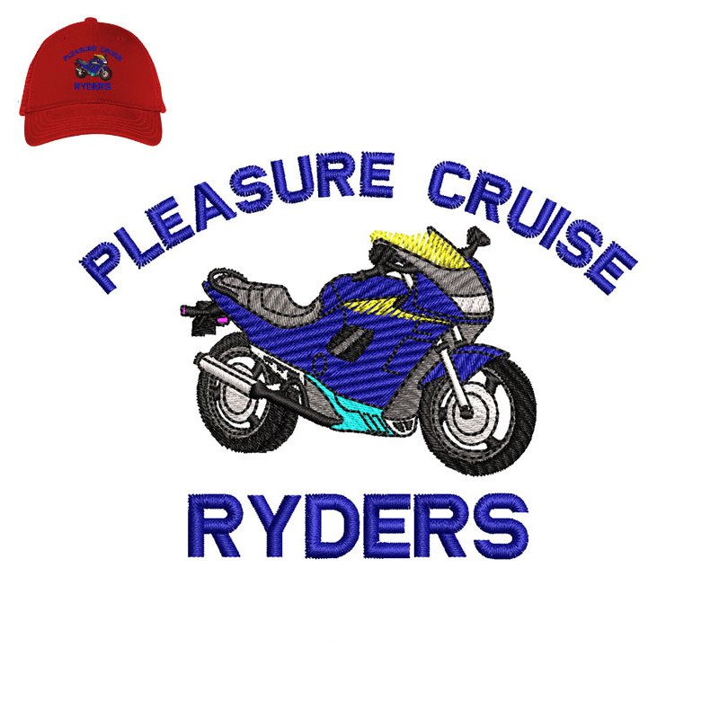 Pleasure Cruise Bike Embroidery logo for Cap..jpg