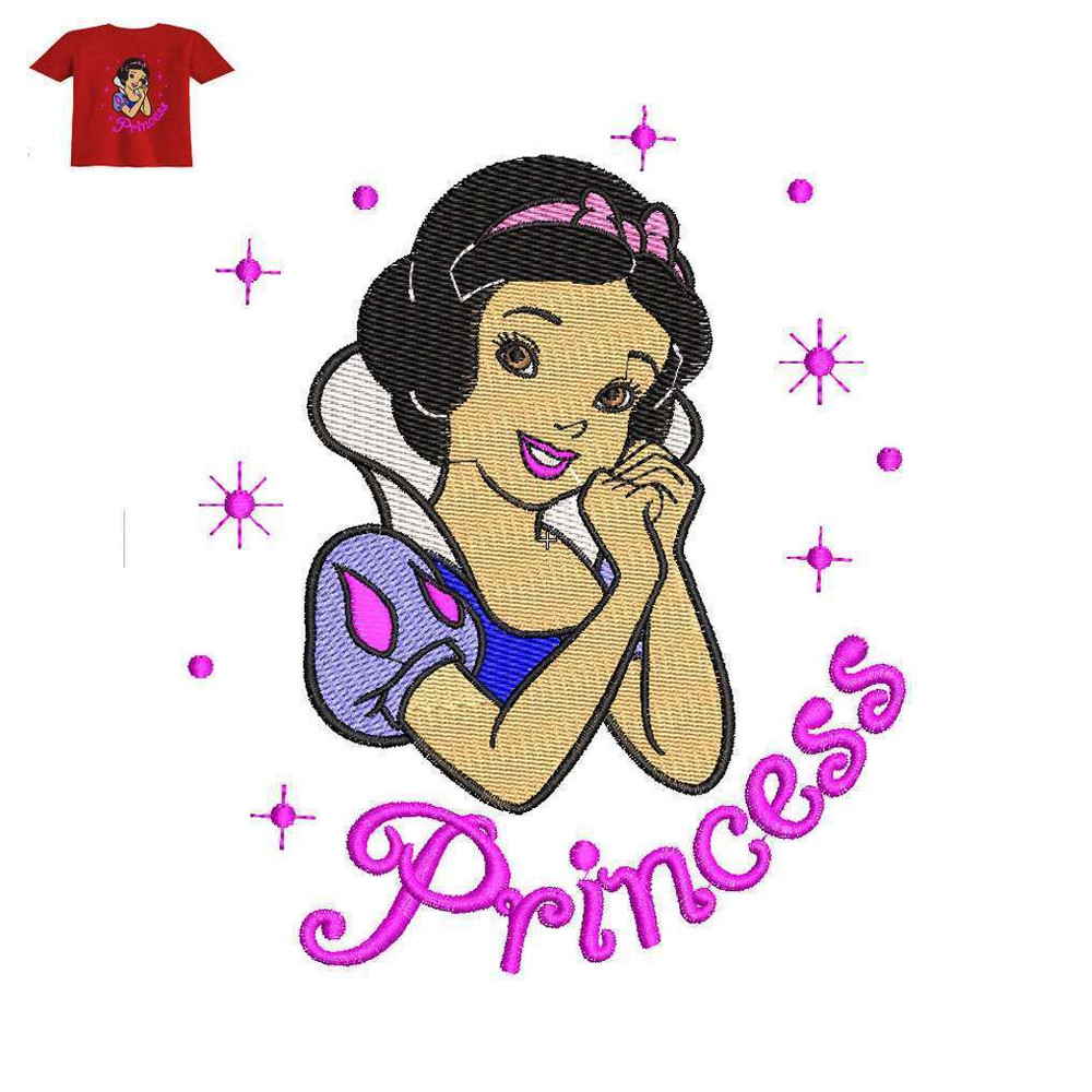 Princess Girl Embroidery logo for Baby T Shirt..jpg