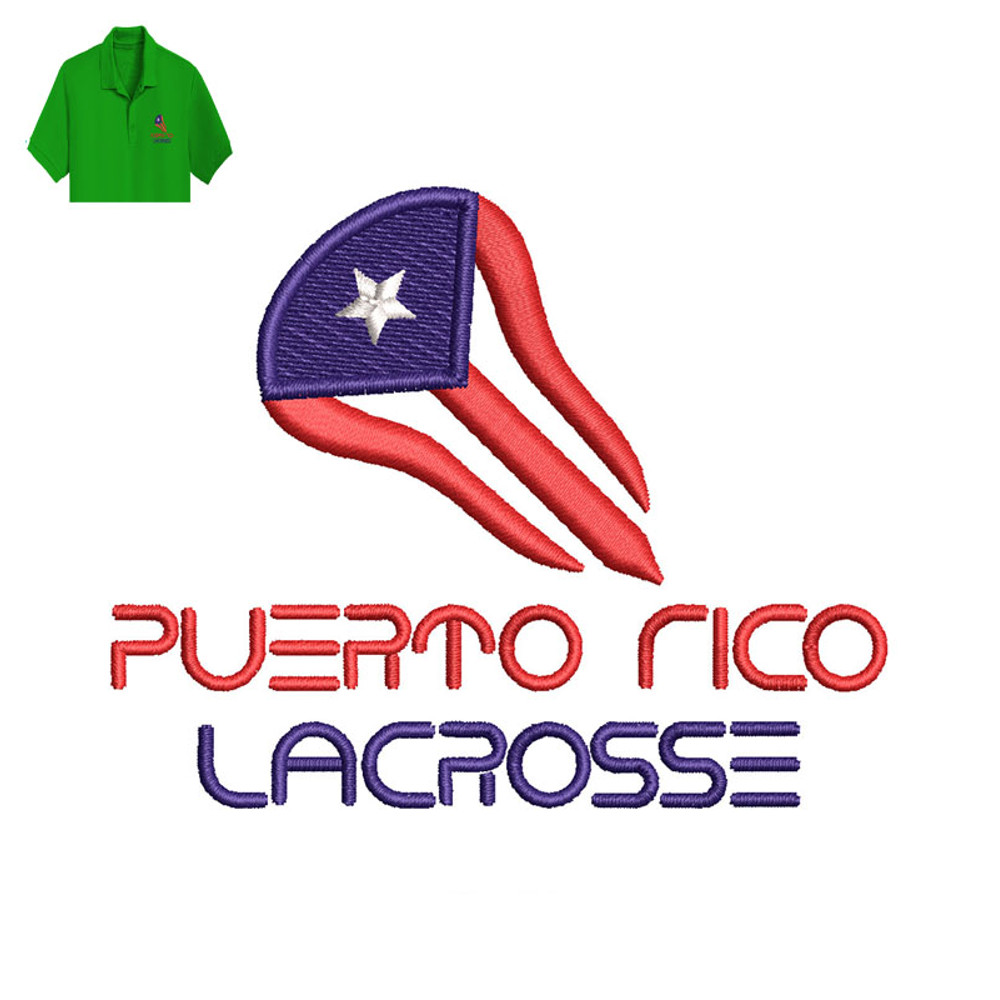 Puerto Rico Lacrosse Embroidery logo for Polo Shirt..jpg