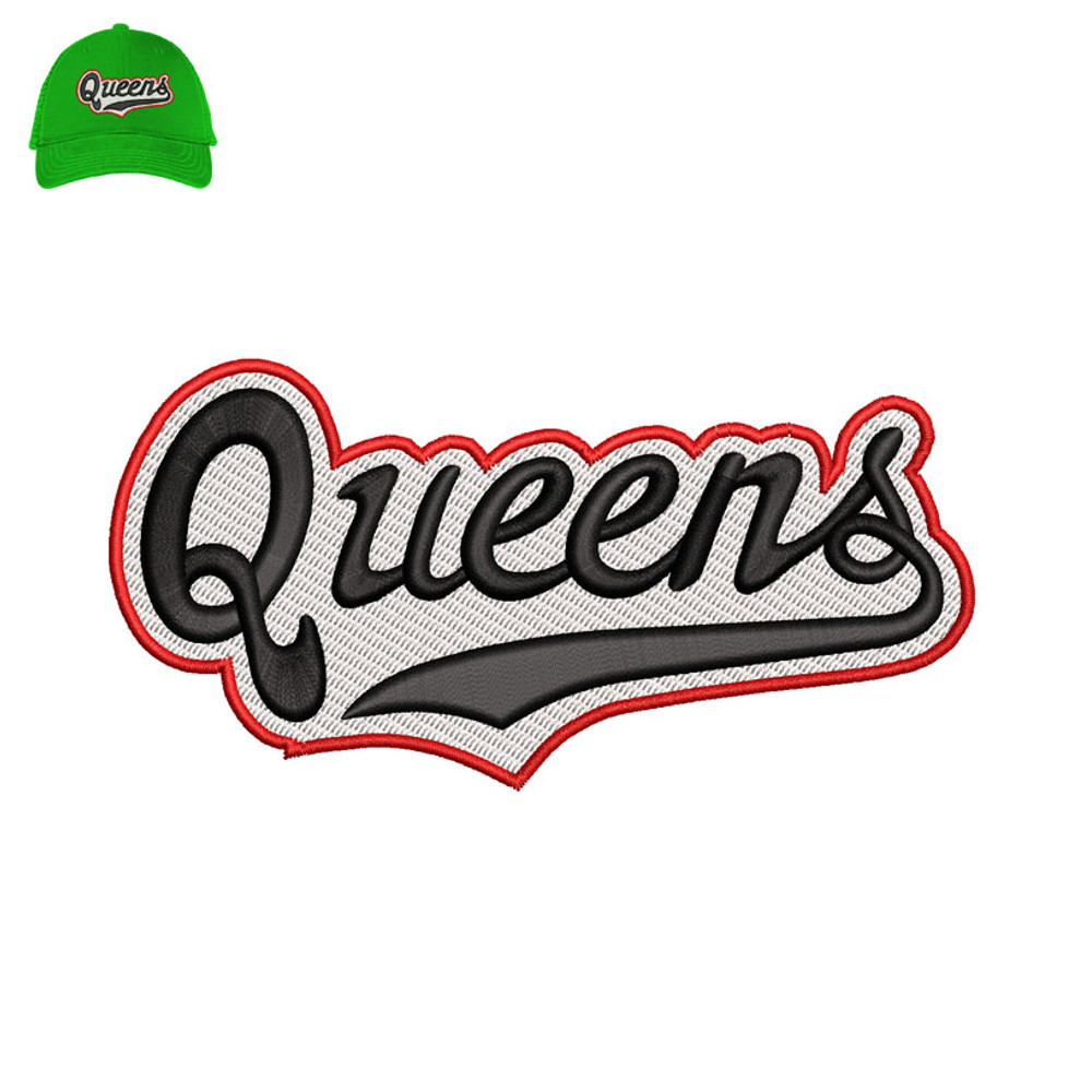 Queens 3d Puff Embroidery logo for Cap..jpg