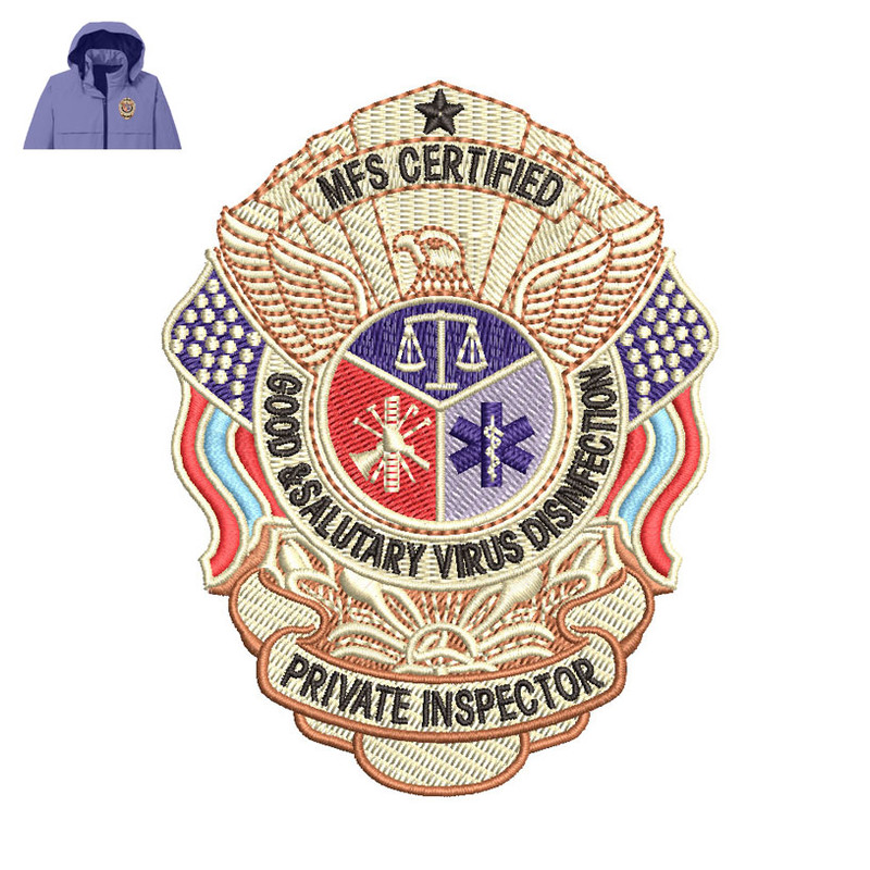 Salutary Virus Disinfection Embroidery logo for Jacket..jpg