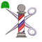 Scissor Barber Embroidery logo for Cap..jpg