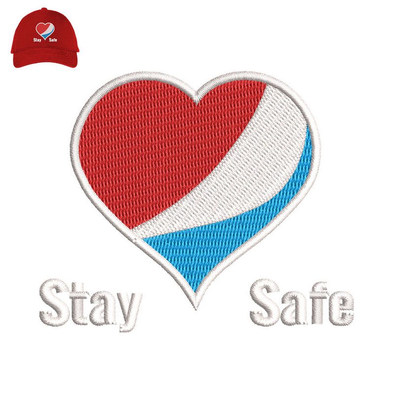 Serve Pepsi Heart Embroidery logo for Cap..jpg