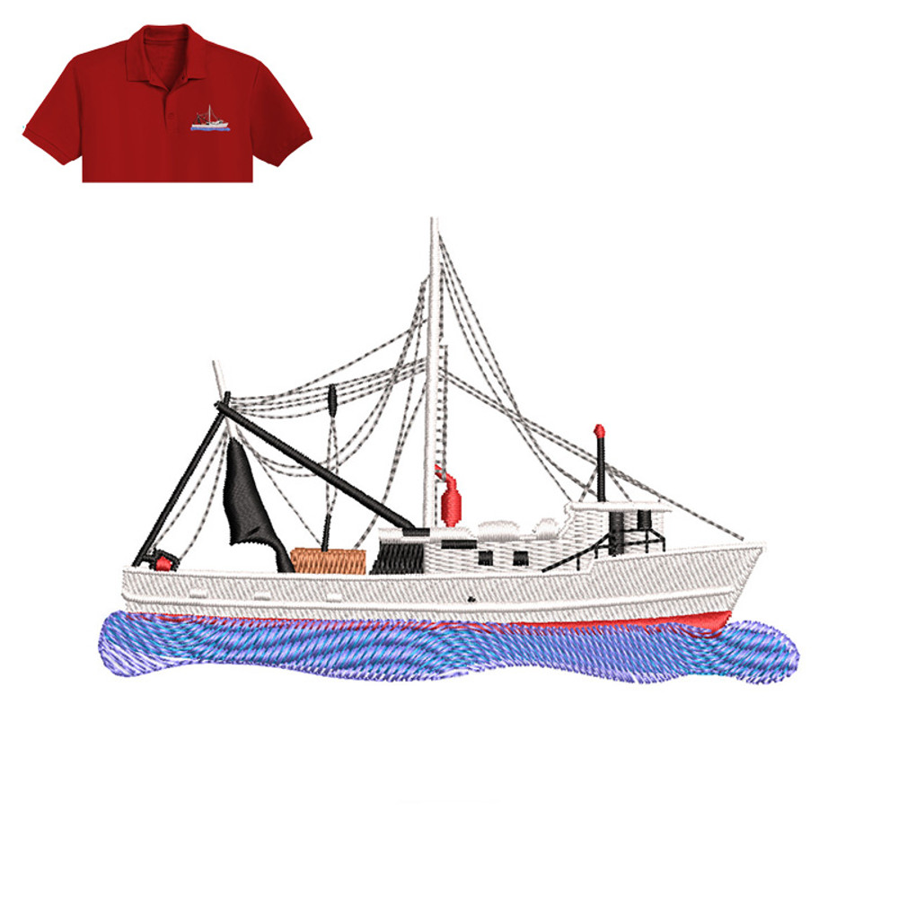 Shrimp Boat Embroidery logo for Polo Shirt..jpg