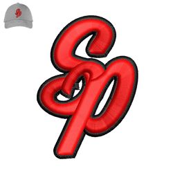 SP Letter 3d Puff Embroidery logo for Cap,logo Embroidery, Embroidery design, logo Nike Embroidery