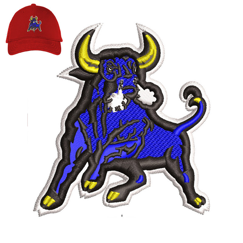 Spanish Fighting Bull Embroidery logo for Cap ..jpg