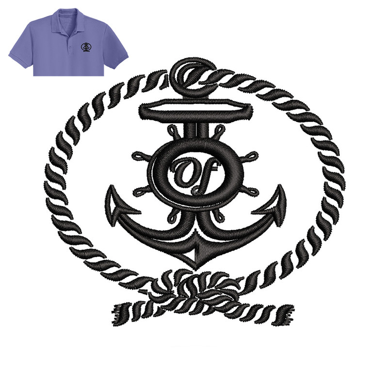 Stencil Marine Anchor Embroidery logo for Polo Shirt..jpg