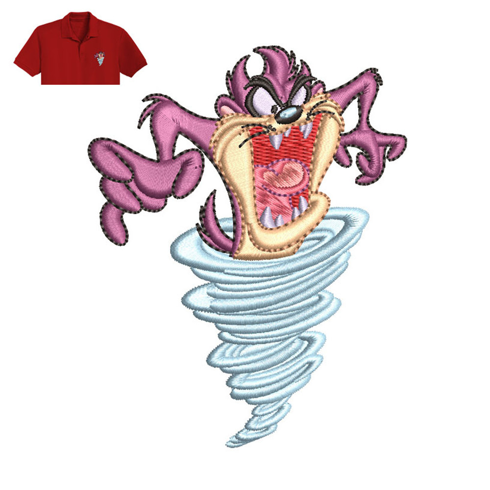 Tasmanian Devil Embroidery logo for Polo Shirt..jpg