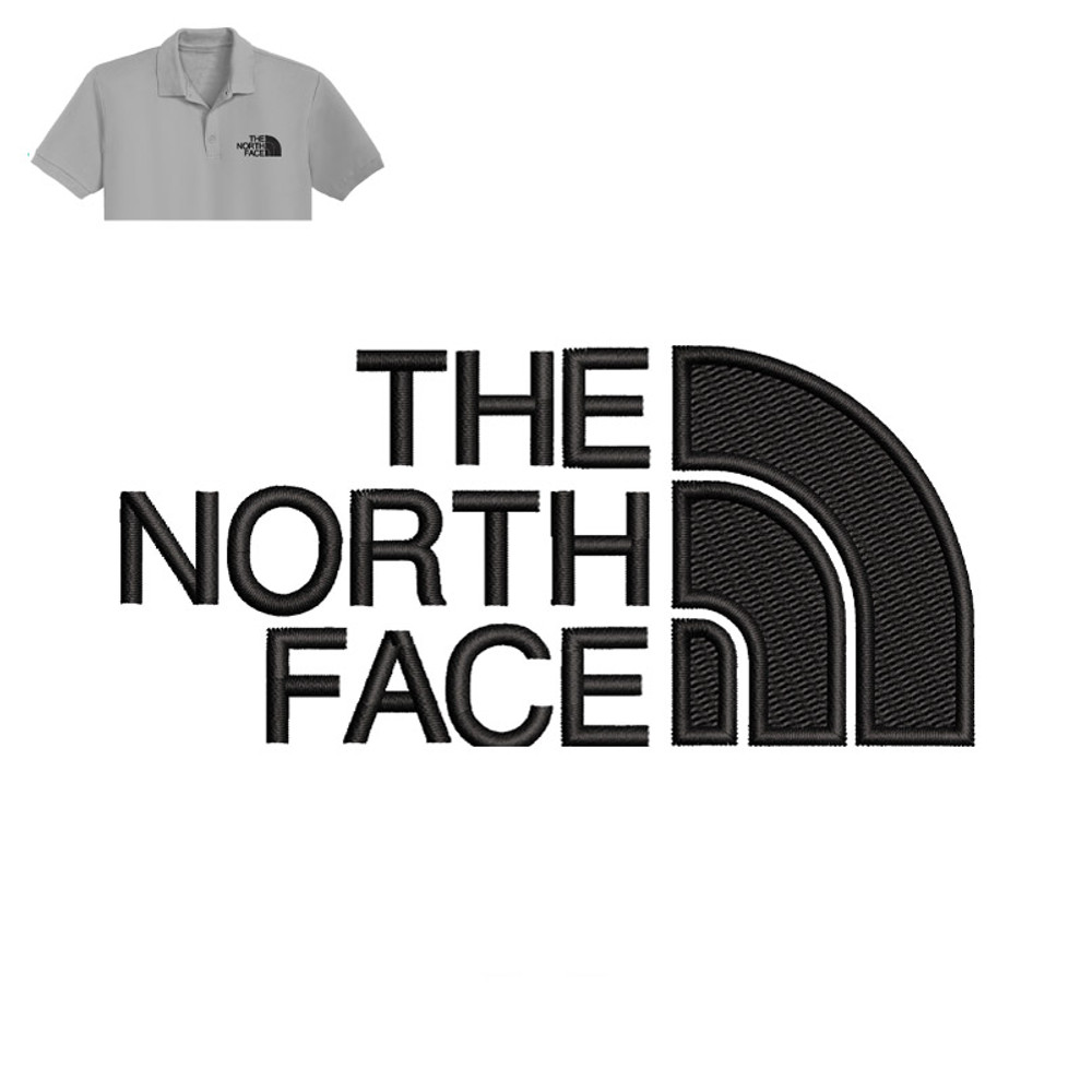 The North Face Embroidery logo for Polo shirt..jpg
