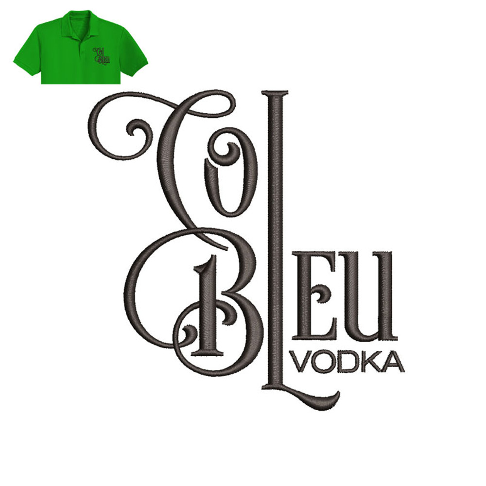 Tol Bleu Vodka Embroidery logo for Polo Shirt..jpg