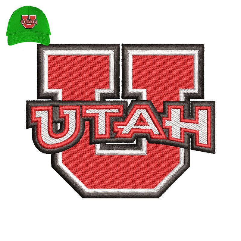 Utah Embroidery 3d puff logo for Cap ..jpg