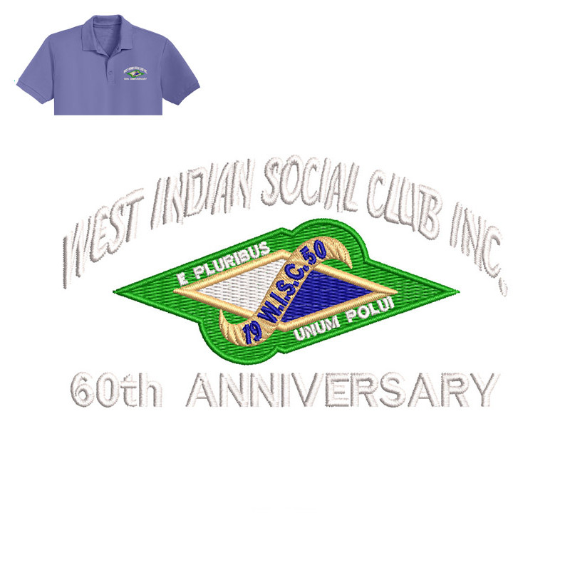 West Indian social club Embroidery logo for Polo Shirt..jpg