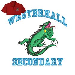 Westerhall Secondary Embroidery logo for Polo Shirt,logo Embroidery, Embroidery design, logo Nike Embroidery