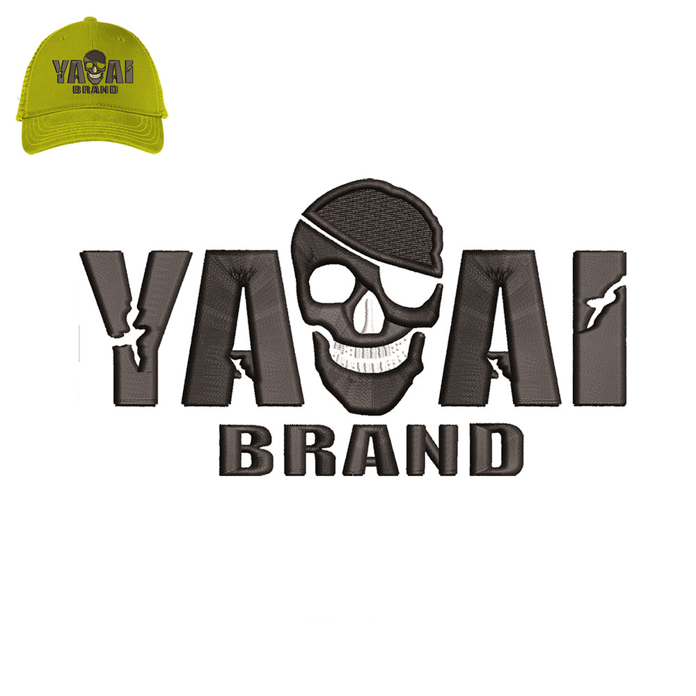 Yaoai Brand 3d puff Embroidery logo for Cap..jpg