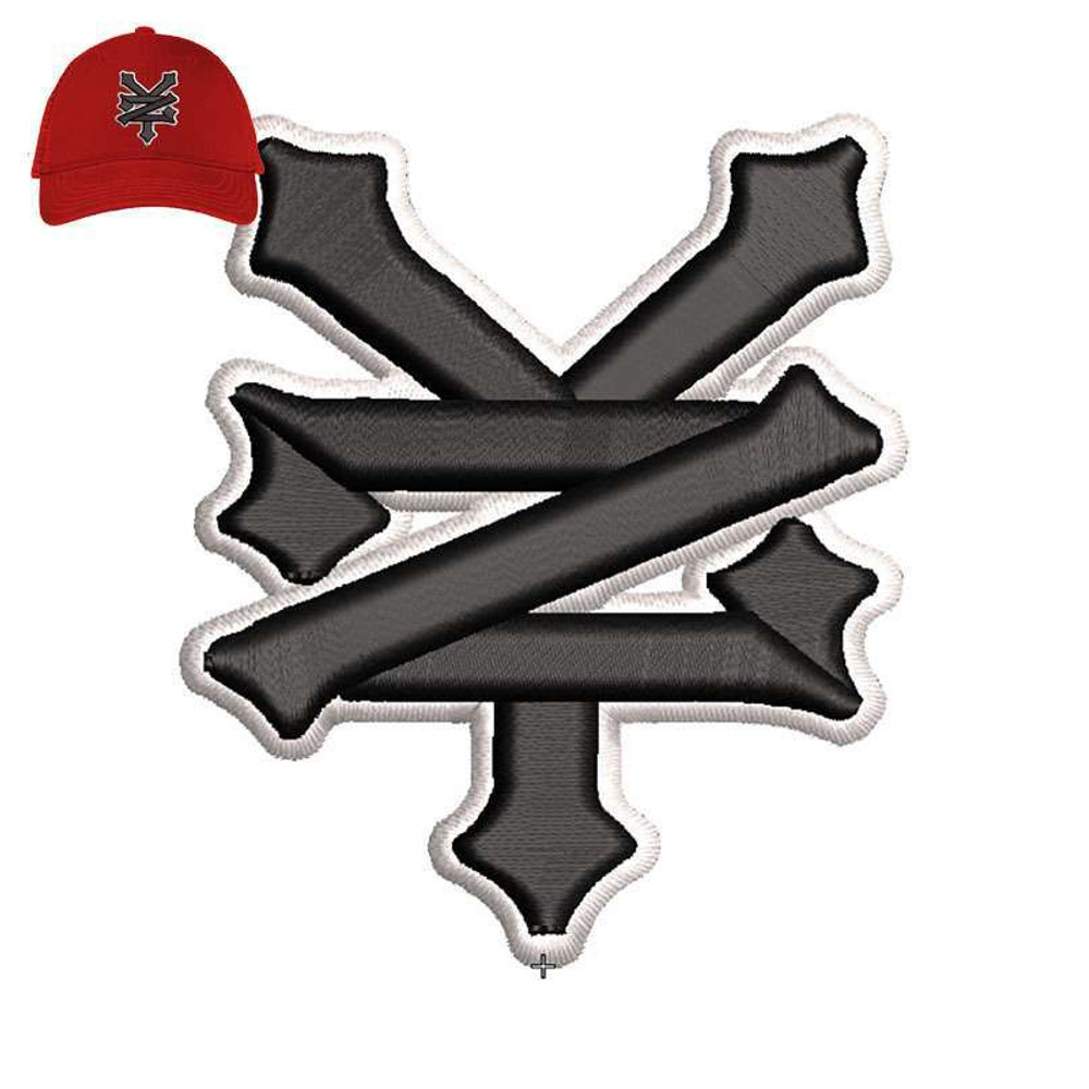Zoo York 3d puff Embroidery logo for Cap..jpg