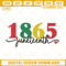 1865 Juneteenth Machine Embroidery Design, Black History Embroidery Files.jpg