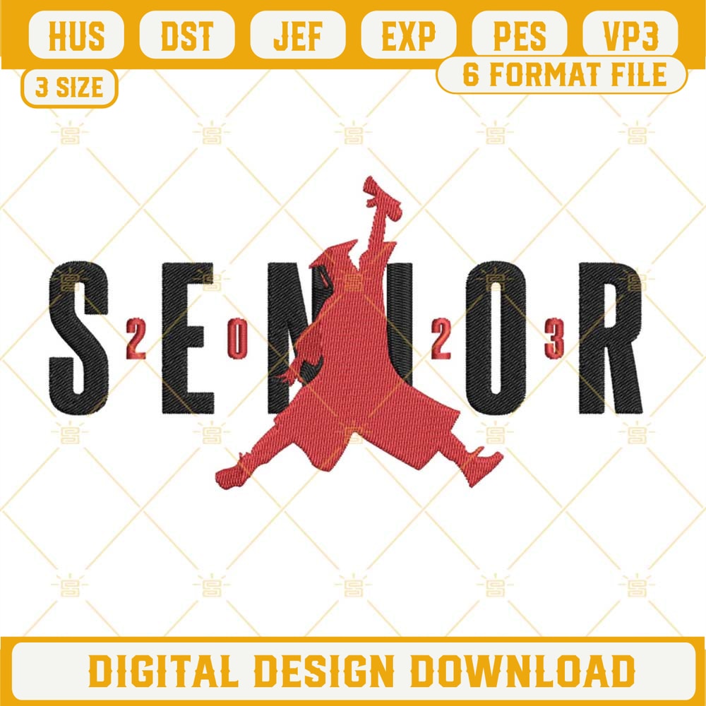 Air Senior 2023 Embroidery Designs, Senior 2023 Embroidery Design File.jpg
