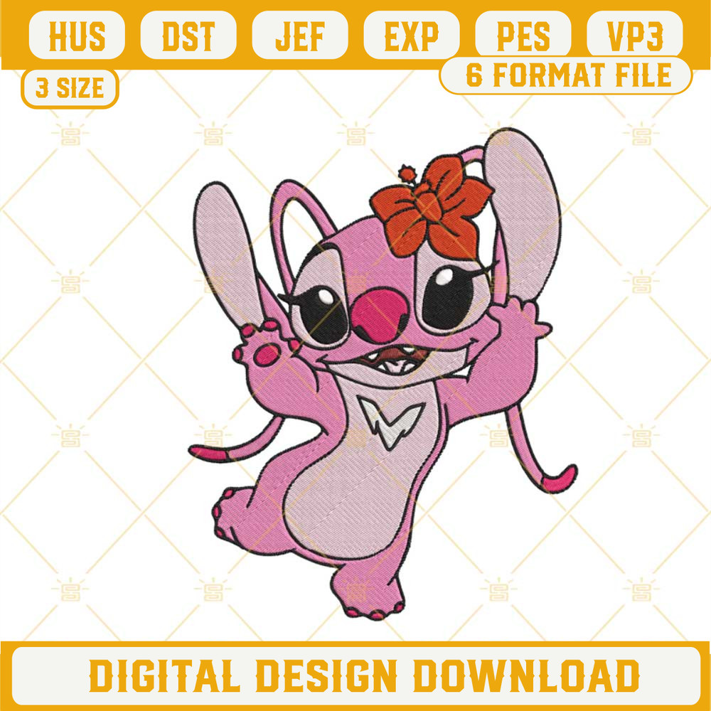 Angel Stitch Machine Embroidery Design, Disney Lilo And Stitch Angel Embroidery File.jpg