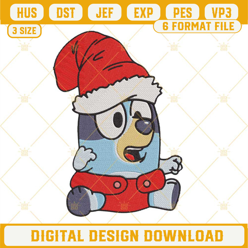 Baby Bluey Christmas Embroidery Design Files.jpg