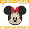 Baby Minnie Face Embroidery Designs, Disney Mouse Girl Cartoon Embroidery Files.jpg