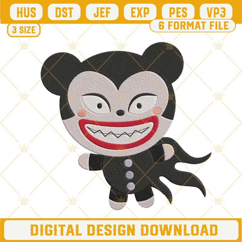 Baby Vampire Teddy Embroidery Designs, Nightmare Before Christmas Vampire Embroidery Files.jpg