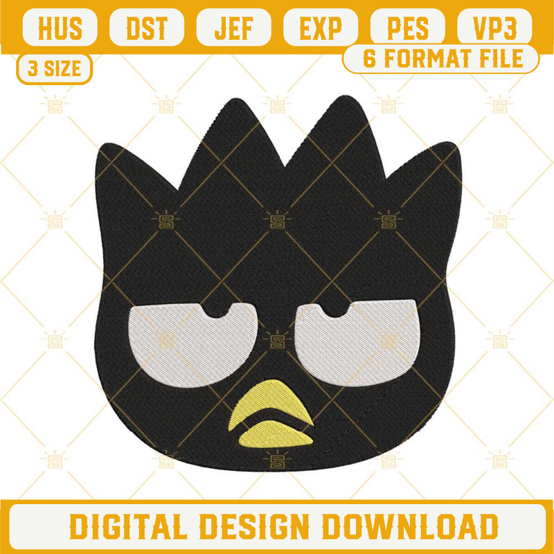 Bad Badtz-Maru Face Embroidery Design Files.jpg