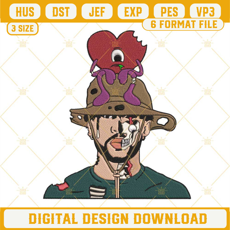 Bad Bunny Un Verano Sin Ti Halloween Embroidery Designs Files.jpg