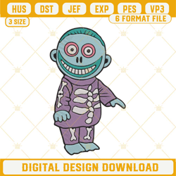 barrel nightmare before christmas embroidery designs, lock shock barrel embroidery design file