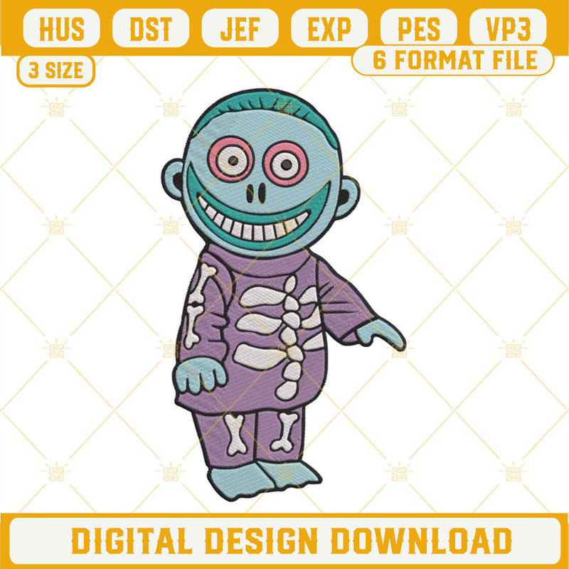 Barrel Nightmare Before Christmas Embroidery Designs, Lock Shock Barrel Embroidery Design File.jpg