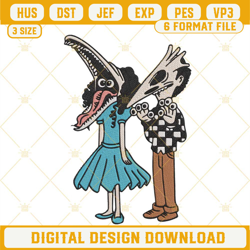Beetlejuice Embroidery Files, Never Trust The Living Embroidery Designs.jpg
