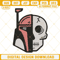 Boba Fett Helmet Skull Embroidery Designs, Star Wars Embroidery Files.jpg