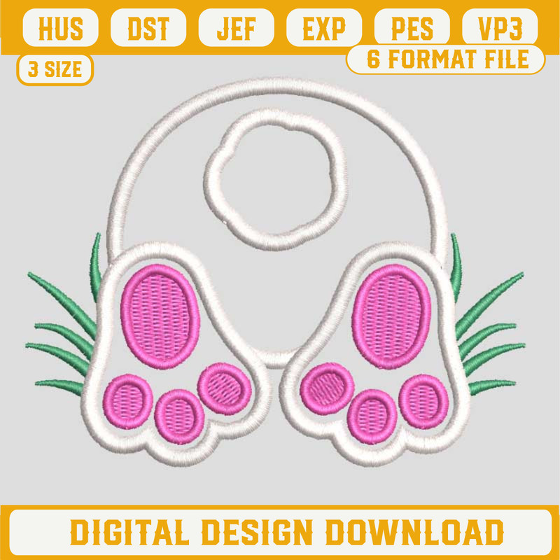 Bunny Butt Design, Bunny Butt Embroidery Files, Bunny Machine Embroidery Design.jpg