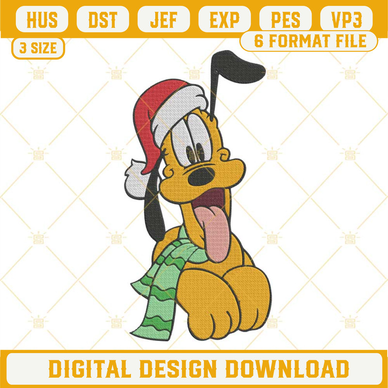 Christmas Pluto Machine Embroidery Design File.jpg