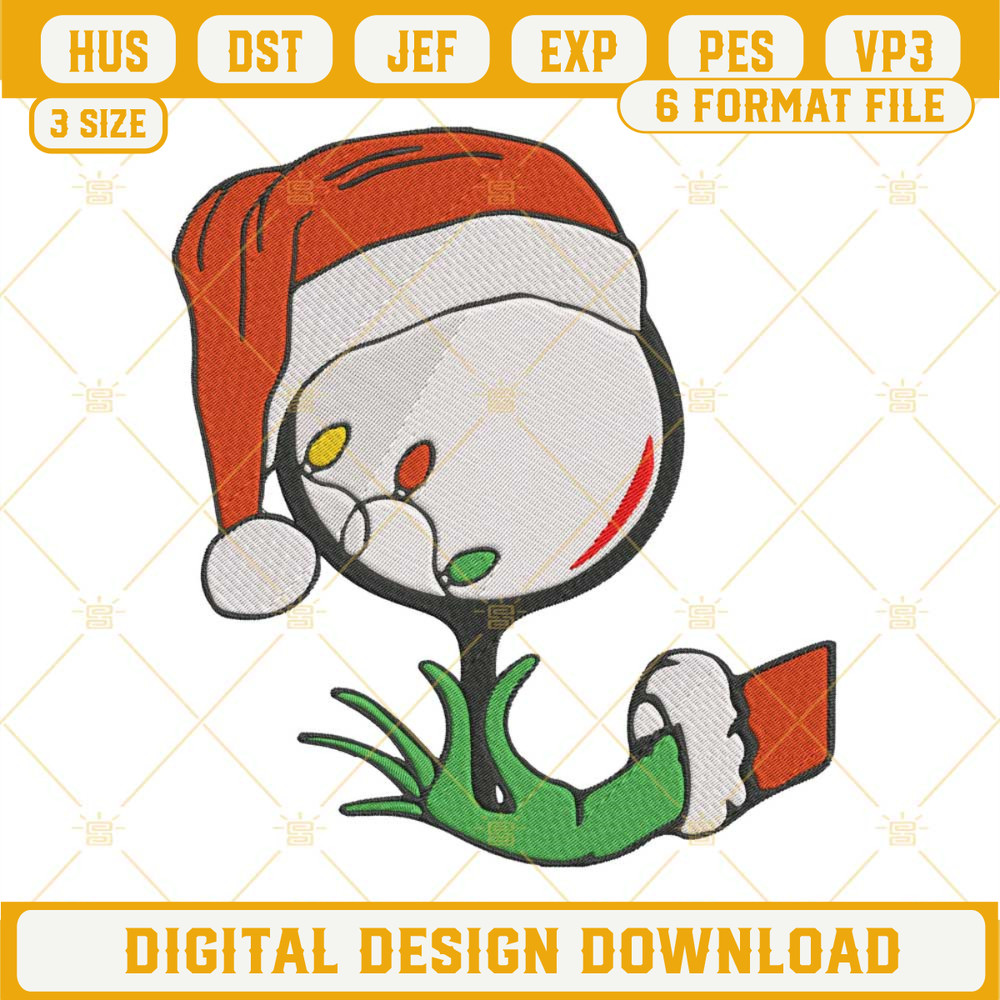 Christmas Wine Grinch Hand Embroidery Designs, Grinch Wine Christmas Embroidery Design File.jpg