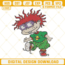chuckie finster rugrats machine embroidery design file