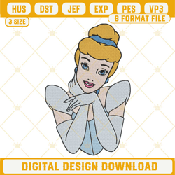 cinderella disney princess machine embroidery designs
