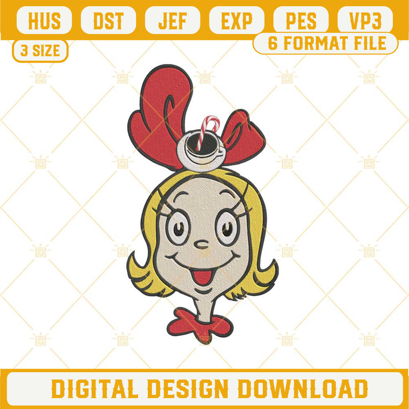 Cindy Lou Who Candy Cane Embroidery Design File.jpg