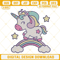 Cute Unicorn On Rainbow Embroidery Design, Kids Embroidery File.jpg